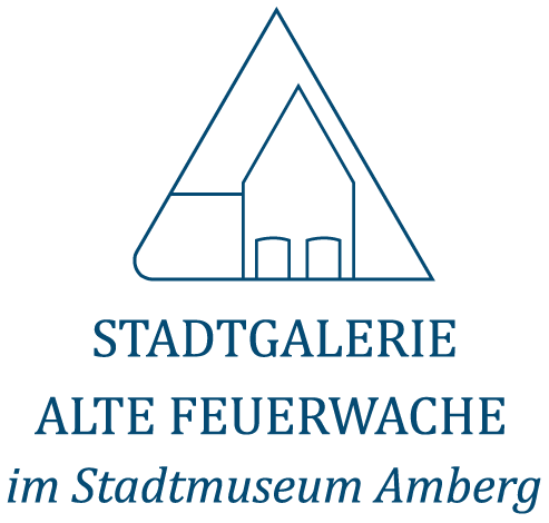 Logo der Stadtgalerie Alte Feuerwache, Dreieck, darunter Schrift