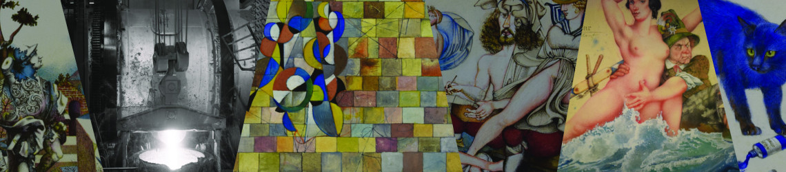 Collageartige Bildausschnitte neben- und &uuml;berereinander.