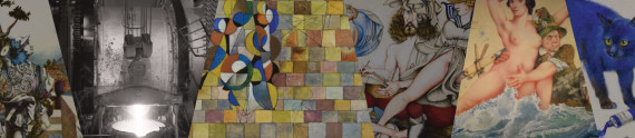 Collageartige Bildausschnitte neben- und &uuml;berereinander.